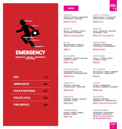 Royal Glossy Guide Emergency en Index